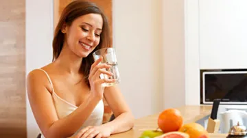 Do not drink water immediately