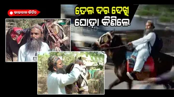 Fuel price hike man buys horse