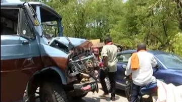 One person killed, two injured in series road mishap between a truck, mini truck and motorcycle near