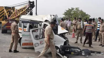 Ambulance-Truck Collision In UP