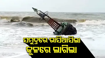 Navigation equipment for boats & ships washes ashore at sea beach