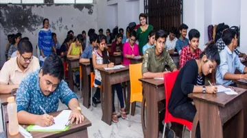 Students in Exam Center 