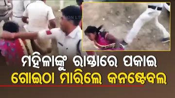Chhattisgarh constable pulls woman's hair, thrashes her during anti-encroachment drive | Video