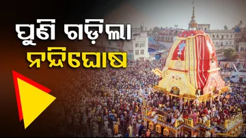 Lord Jagannath’s chariot pulling resumes at Bada Danda