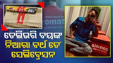 Zomato delivery executive celebrates birthday by distributing chocolates 