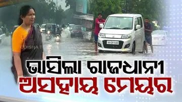 Waterlogging in Bhubaneswar affects normal life