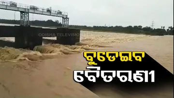 Baitarani River In Flood Situation