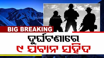 Army vehicle falls into gorge