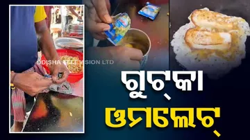 Gutka Omelette Video Someone Made Omelette With Mixing Pan Masala In Egg Watch Shocking Vide
