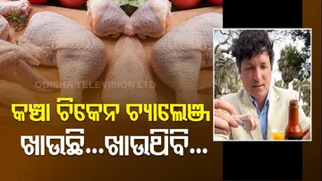 Man commits to eating raw chicken until gets tummy ache
