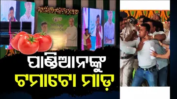 Youth Hurls Tomato at VK Pandian