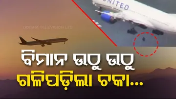 United Airlines flight loses tyre