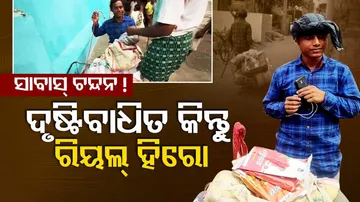 Insipiring! Divyang man sells incense sticks