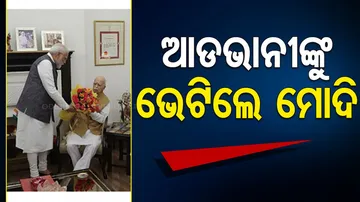 Modi Meets LK Advani 