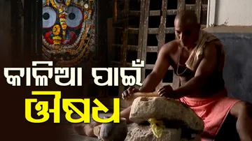 Deities Offered Herbal Oil To Recover From Fever