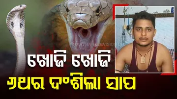 man bitten by snakes 6 times