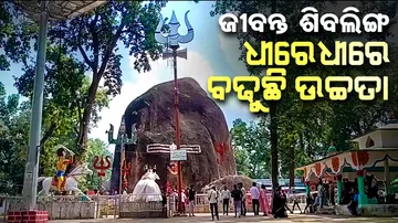 18-Foot Shiva Lingam of Bhuteshwar Nath
