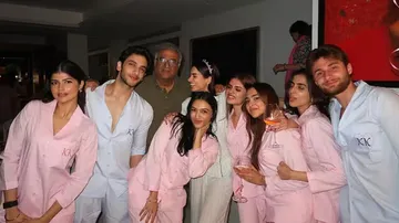 Khushi kapoor birthday celebration pyjama party with girl gang