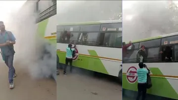 Mo Bus Catches Fire