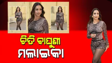 Malaika arora looked gorgeous in animal print dress