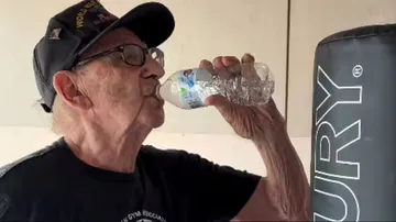 oldest man has six pack goes viral on social media