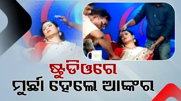 TV Anchor faints during Live News