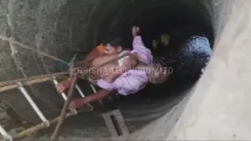 Old Man falls into well in Jeypore