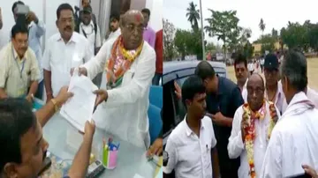 ନାମାଙ୍କନପତ୍ର ଦାଖଲ କଲେ ବିଜେପିର ବରିଷ୍ଠ ନେତା ଦାମୋଦର ରାଉତ