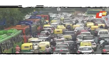 Delhi Witnesses Huge Traffic Jam Due To Incessant Rainfall