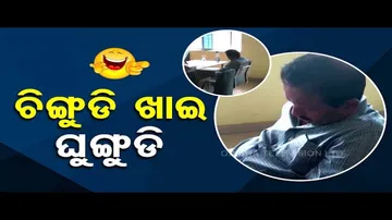 News Fuse | Official caught sleeping on the job