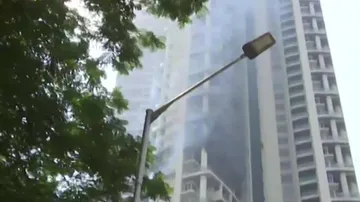 Fire On Residential Tower In Mumbai