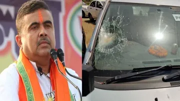 ନନ୍ଦିଗ୍ରାମରେ ଶୁଭେନ୍ଦୁ ଅଧିକାରୀଙ୍କ କାରକେଡ୍ ଉପରେ ଆକ୍ରମଣ
