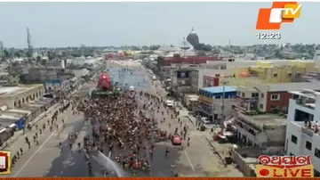 ରଥଯାତ୍ରା 2020: ବଡଦାଣ୍ଡରେ ଗଡ଼ିଲା ତାଳଧ୍ୱଜ