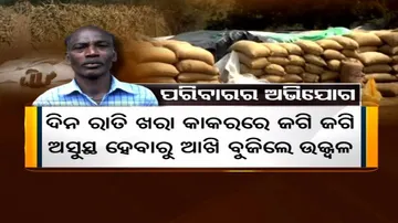 ରାଜ୍ୟର ସରୁନି ମଣ୍ଡି ଅବ୍ୟବସ୍ଥା; ଦିନରାତି ଧାନ ଜଗି ଆଖିବୁଜିଲେ ଚାଷୀ