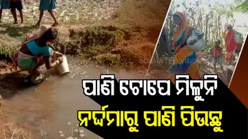 ଏ କିଭଳି ବିକାଶ ! ନର୍ଦ୍ଦମାରୁ ପାଣି ପିଉଛନ୍ତି ଲୋକେ