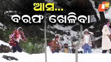 Snowfall Bliss in Rajouri! Watch Kids' Magical Winter Fun at Hill Station