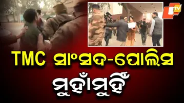 TMC MPs Confront Delhi Police During Protest Over ED Raids Outside Amit Shah’s Office