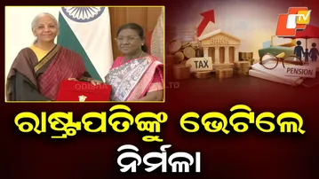 FM Nirmala Sitharaman meets President Droupadi Murmu at Rashtrapati Bhavan before Budget speech