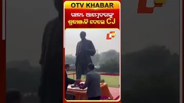 ମହାତ୍ମା ଗାନ୍ଧୀ ଓ  ବିଆର ଆମ୍ବେଦକରଙ୍କୁ ଶ୍ରଦ୍ଧଞ୍ଜଳି ଦେଲେ  CJ  #OTVshorts #CJSuryakanth  #Tribute