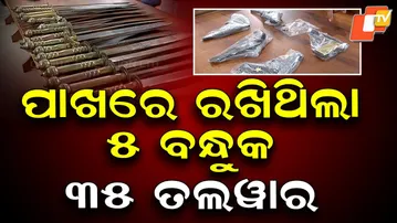 Notorious Dacoit Arrested in Rourkela; Police Seize Guns and Swords