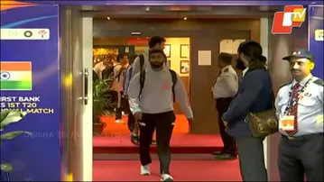 After the Big Win, Team India Returns to Hotel from Barabati Stadium”