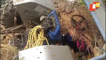 Tractor Crashes Into House in Bhadrak, Woman Critically Injured