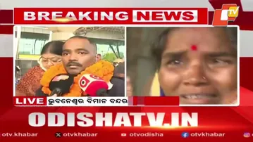 Odisha Youth Adarsha Returns from Sudan War Zone, Emotional Scenes at Bhubaneswar Airport