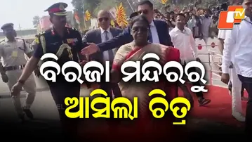 New Pictures from Biraja Temple: President Murmu Meets Well-Wishers in Jajpur