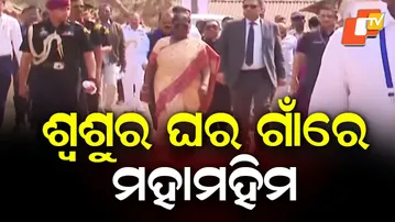 - President Walks Through Pahadpur Village Road, Offers Prayers at Jahira