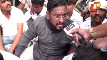 Youth Congress Stages Protest Over Job Scam Allegations in Odisha