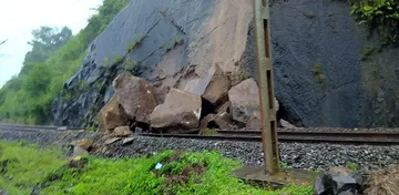 Landslide disrupts rail services on Koraput-Rayagada line in Odisha