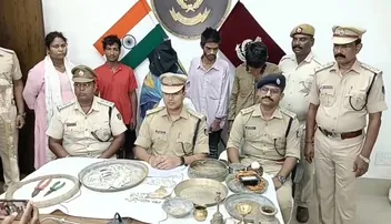 Odisha woman, three sons held for temple thefts; stolen items worth over Rs 12L seized