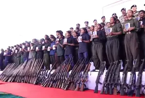 208 Naxalites surrender in Chhattisgarh; Bastar now free of violence, says CM Sai