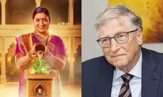 Smriti Irani & Bill Gates